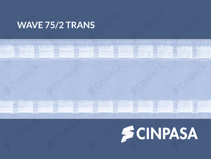  Perfect Wave Tape with 2 Pockets, transparent 